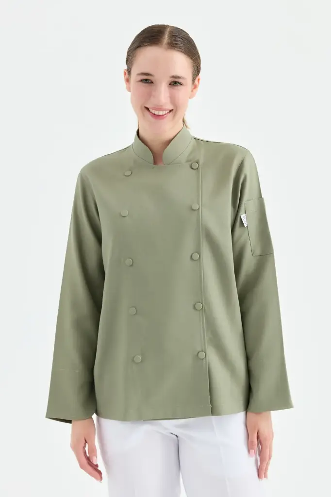 E1923 GİZLİPAT Aşçı Ceket KADIN