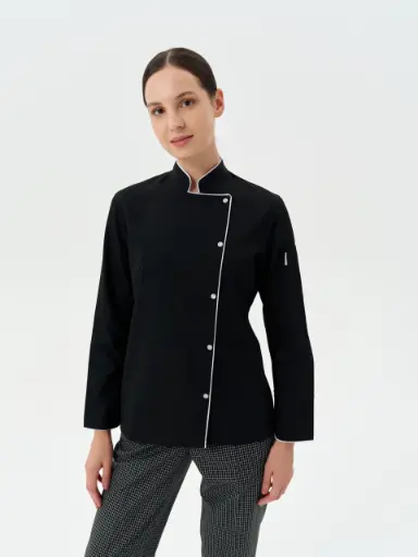 K1313 Zena Biyeli Aşçı Ceketi  KADIN